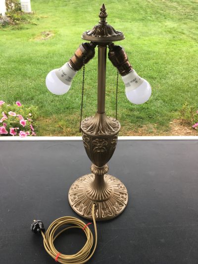 1920's Miller table lamp after repairs